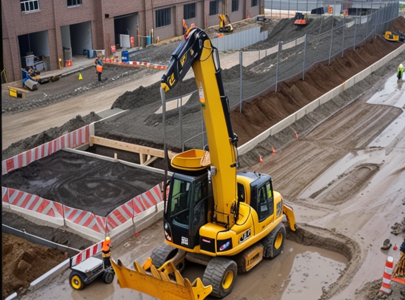 телескопический погрузчик с поворотной кабиной JCB 